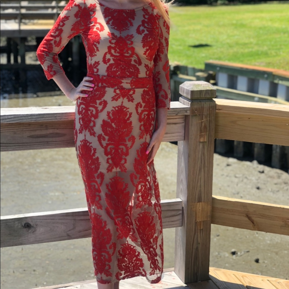 For Love & Lemon midi dress